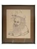 JUDAICA ETCHING RABBI BY JUSTINE RANSON SCHACHTER PIC-0