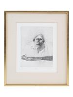 ROBERT ERNST MARX SIGNED SURREALIST ETCHING, 1976