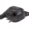 SMALL ASIAN PATINATED BRONZE FIGURINE OF A HEN PIC-5