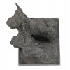 BRONZE PATINATED ALLOY FIGURE OF TERRIER DOGS PIC-6