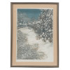 WINTER LANDSCAPE COLOR PRINT SIGNED LOIS POLANSKY PIC-0