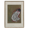 MID CENTURY ABSTRACT PAINTING TWO NUDE FIGURES PIC-0