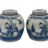 ANTIQUE CHINESE QING DYNASTY BLUE WHITE GINGER JARS PIC-0