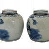 ANTIQUE CHINESE QING DYNASTY BLUE WHITE GINGER JARS PIC-1