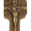 ANTIQUE CATHOLIC CHRIST AND APOSTLES BRONZE CROSS PIC-5