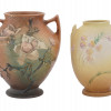 THREE VASES AND FLOWER POT BY ROSEVILLE POTTERY PIC-1