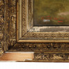 ANTIQUE OIL PAINTING HUNTING DOG SIGNED O FERTING PIC-5