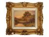 ANTIQUE LANDSCAPE OIL PAINTING BY ROBERT R FENSON PIC-0