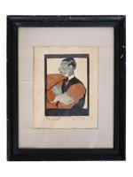 LITHOGRAPH OF STRAVINSKY AFTER PICASSO BY MARY SCHNEIDER