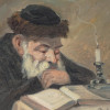 JUDAICA OIL PAINTING PORTRAIT BY MARK SIEGBAND PIC-1