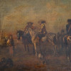 PAIR OF ANTIQUE OIL PAINTINGS ATTR TO FREEDLANDER PIC-1