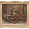 OIL PAINTING INTERIOR TAVERN SCENE SIGNED NOBBEL PIC-0