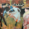 AFTER TOULOUSE LAUTREC ENAMEL ON COPPER PLATE PIC-2