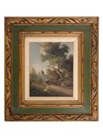 ATTRIBUTED TO EUGENE GLUCK LANDSCAPE OIL PAINTING