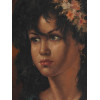 OIL PORTRAIT PAINTING GYPSY GIRL SIGNED J HILAKE PIC-2