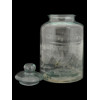 VINTAGE COVERED GLASS WATER LEMONADE DISPENSER PIC-1