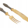 NAZI GERMAN ADOLF HITLER FISH KNIFE AND FORK SET PIC-4