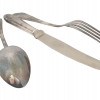 NAZI GERMAN HEINRICH HIMMLER SPOON FORK AND KNIFE PIC-3