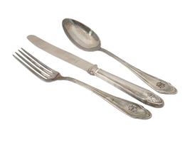 NAZI GERMAN HEINRICH HIMMLER SPOON FORK AND KNIFE