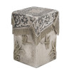 RUSSIAN 84 SILVER TROMPE L'OEIL TEA CADDY PIC-0