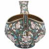 RUSSIAN 84 SILVER AND CLOISONNE ENAMEL KOVSH PIC-4