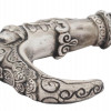 LARGE RUSSIAN SILVER CAST ARCHED CANE HANDLE PIC-7