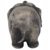 A RUSSIAN SILVER ELEPHANT FIGURINE WITH STONE EYES PIC-5