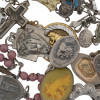 LOT OF VINTAGE RELIGIOUS CATHOLIC ITEMS AND BEADS PIC-5