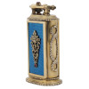 GILT SILVER AND ENAMEL RUBY STONES TABLE LIGHTER PIC-2