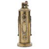 GILT SILVER AND ENAMEL RUBY STONES TABLE LIGHTER PIC-5