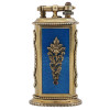 GILT SILVER AND ENAMEL RUBY STONES TABLE LIGHTER PIC-4