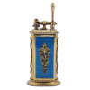 GILT SILVER AND ENAMEL RUBY STONES TABLE LIGHTER PIC-6