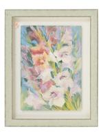 GLADIOLUS FLOWERS WATERCOLOR PAINTING BY BOGDAN