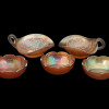 ANTIQUE MARIGOLD CARNIVAL GLASS BOWLS GRAVY BOATS PIC-2