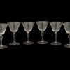 LARGE COLLECTION OF ETCHED GLASS DRINK WARES PIC-2