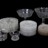 SANDWICH PRESSED GLASS PLATES AND GLASS TABLEWARE PIC-0