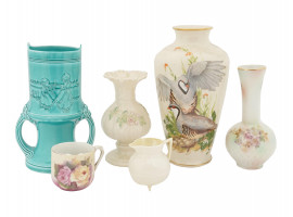 PORCELAIN VASES AND TABLEWARE BELLEEK JBD LENOX