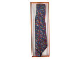 FRENCH HERMES PARIS SILK TIE IN ORIGINAL BOX