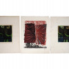 THREE MID CENTURY ABSTRACT LINOCUT PRINTS SIGNED PIC-0