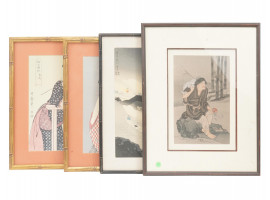 COLLECTION OF UKIYO E JAPANESE WOODBLOCK PRINTS