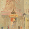 MOULIN ROUGE PARIS OIL PAINTING SIGNED BY L BARRE PIC-2