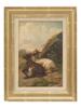 ANTIQUE AMERICAN OIL PAINTING BY JOHANNES A OERTEL PIC-0