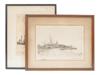 PAIR OF SEA CITY SCAPES ETCHINGS SIGNED BY ARTIST PIC-0