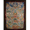 NEPALESE THANGKA SILK PAINTING LIFE OF BUDDHA PIC-1