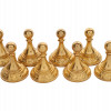 GERMAN ENGRAVED 800 GILT SILVER CHESS SET IN CASE PIC-6