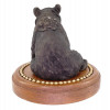 ANTIQUE RUSSIAN BRONZE INKWELL BEAR FIGURINE 19 C PIC-3