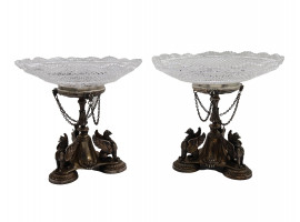 THOMAS BRADBURY & SONS SILVER PLATED CENTERPIECES