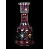 THREE BOHEMIAN AND OPALINE GLASS ENAMELED VASES PIC-3