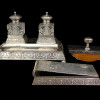 ANTIQUE RUSSIAN SILVER WRITING DESK ACCESSORIES PIC-1