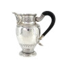 ANTIQUE FRENCH SILVER PITCHER WITH EBONY HANDLE PIC-2